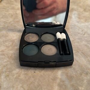Chanel eyeshadow quad and 324 blurry blue